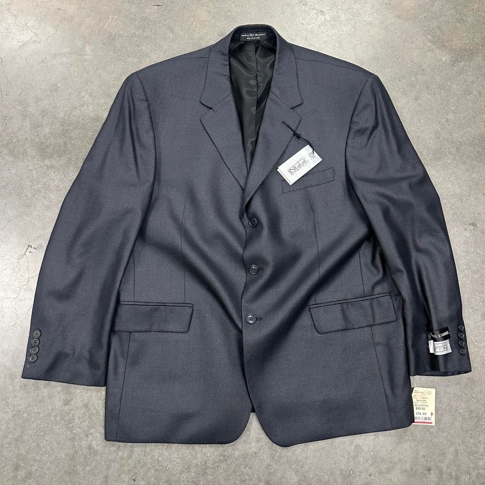 Gianfranco Ruffini Gray Wool Cashmere Classic 3-Button Suit Jacket Size 46S